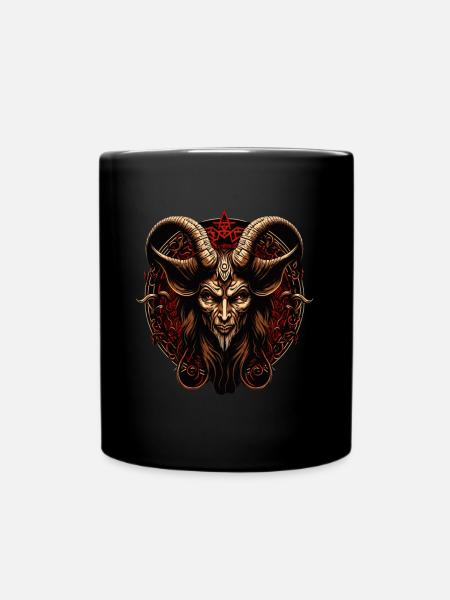 Baphomet Démon Satanique Goth Lucifer Occultiste - Mug uni - noir