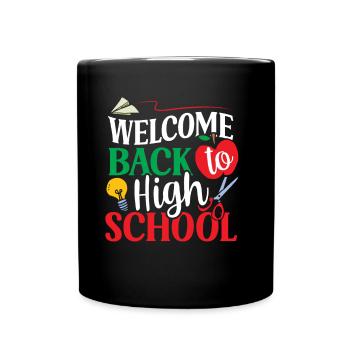 Welcome back to school Teachers Back to school - Full Colour Mug - black - Front