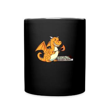Lustiger Spielt Mit Streichhölzern Humor Ironie - Tasse einfarbig - Schwarz - Vorne