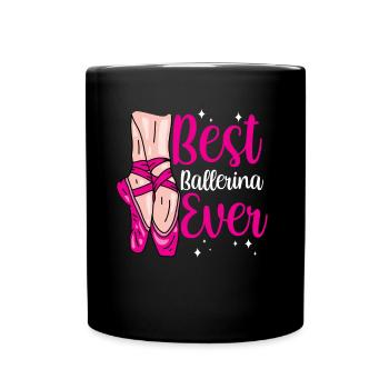 Meilleur ballet de danseuse de tous les temps - Mug uni - noir - Devant