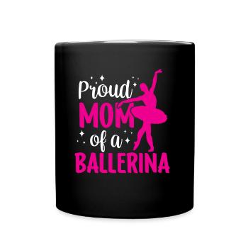Fière maman d’une danseuse de ballet ballerine - Mug uni - noir - Devant