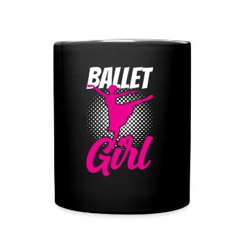 Ballet Girl Mama Dancer Ballerina Ballet - Full Colour Mug - black - Front