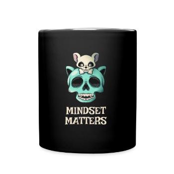 L’état d’ compte Chat Souris Motivation Entrepreneur - Mug uni - noir - Devant