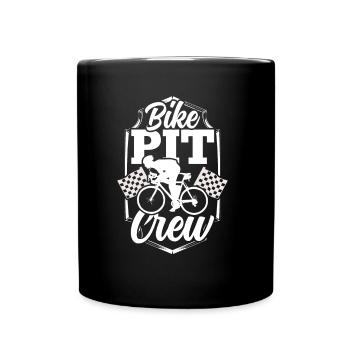 Bicycle pit crew Cyclists Cyclists Bicycle races - Full Colour Mug - black - Front