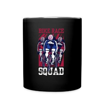 Cycling Races Team Bicycle Races Cyclists - Full Colour Mug - black - Front