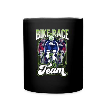Cycling Race Team Race Cyclist Bicycle - Full Colour Mug - black - Front
