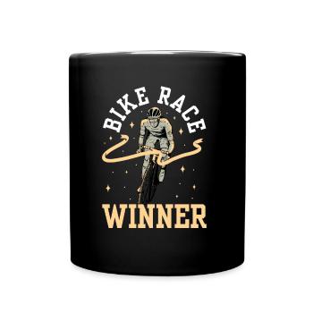 Winner of the cycling race Cycling race Cyclists - Full Colour Mug - black - Front