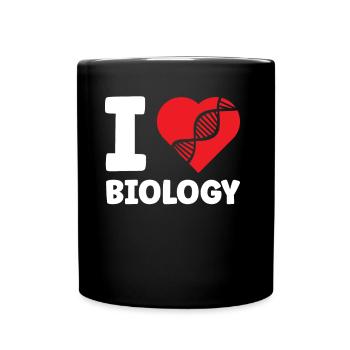 Ich Liebe Biologie Beruf Biologin Biologe - Tasse einfarbig - Schwarz - Vorne