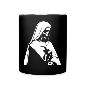 Nonne gothique sombre enchanteresse, satanique et occulte - Mug uni - noir - Devant