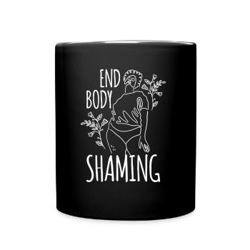 Body Shaming Stop Body Shaming Stop Annoying - Full Colour Mug - black - Front