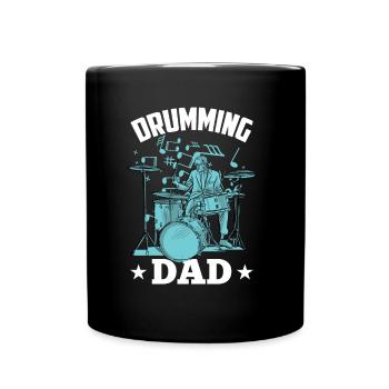 Batteur Père Tambour Batterie - Mug uni - noir - Devant