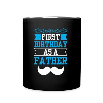 Mon premier anniversaire en tant que père enceinte Dictons - Mug uni - noir - Devant