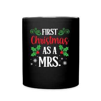 Premier Noël en tant qu’épouse Premier Noël - Mug uni - noir - Devant