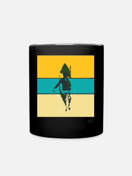 Paddelnd - Tasse einfarbig - Schwarz