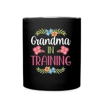 Grandma In Education First Time Grandparents Sweet - Full Colour Mug - black - Front