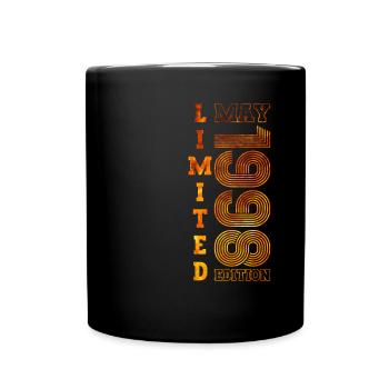 25th Birthday Man Original May Vintage 1998 - Full Colour Mug - black - Front