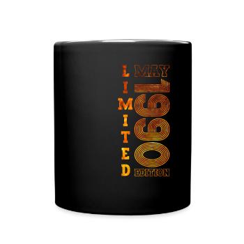 33rd Birthday Man Original May Vintage 1990 - Full Colour Mug - black - Front