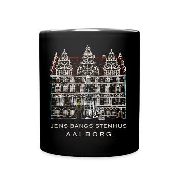 Aalborg, Jens Bangs Stenhus, Dänemark - Tasse einfarbig - Schwarz - Vorne