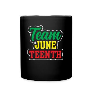 Team Juneteenth 1865 African American Black - Full Colour Mug - black - Front