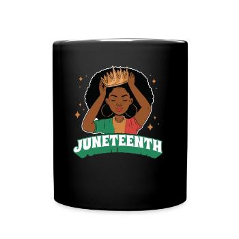 Juneteenth 1865 Black African American Afrika - Full Colour Mug - black - Front