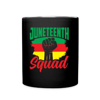 Juneteenth Team Black 1865 African American - Full Colour Mug - black - Front