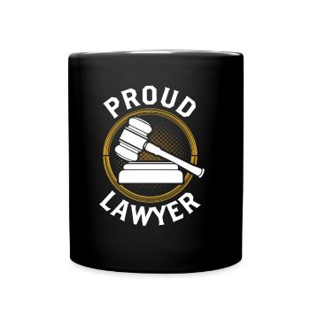 Proud Lawyer Lawyer Degree Lawyer Law - Full Colour Mug - black - Front