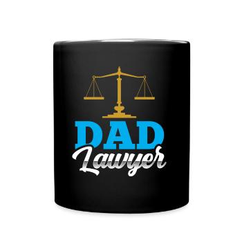Lawyer Papa Jura Lawyer Lawyer Degree - Full Colour Mug - black - Front