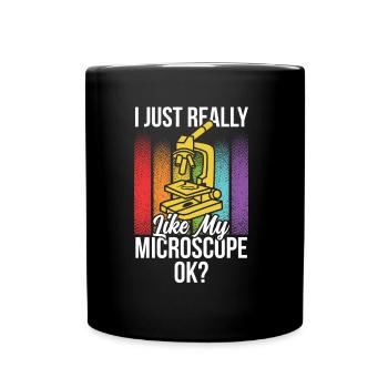 J’aime vraiment mon microscope Microscope - Mug uni - noir - Devant