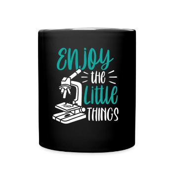 Profitez des petites choses Microscope Microscopes - Mug uni - noir - Devant