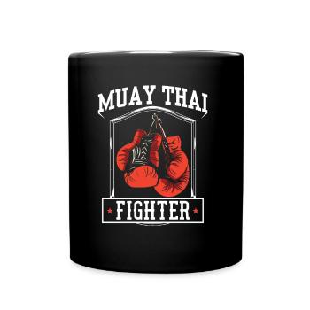 Muay Thai Fighter Arts Martiaux Arts Martiaux Combat - Mug uni - noir - Devant