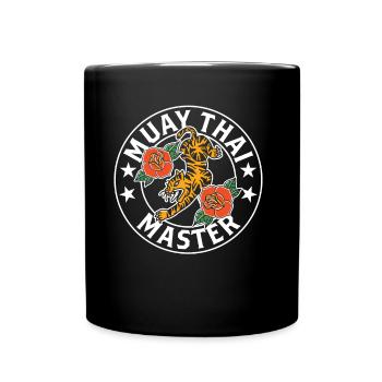 Muay Thai Master Fighting Martial Arts Fighter - Full Colour Mug - black - Front