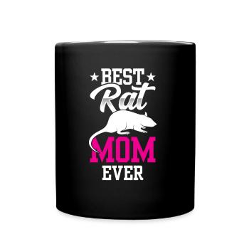 Best Rat Mom Ever Rat Mom Rats - Full Colour Mug - black - Front