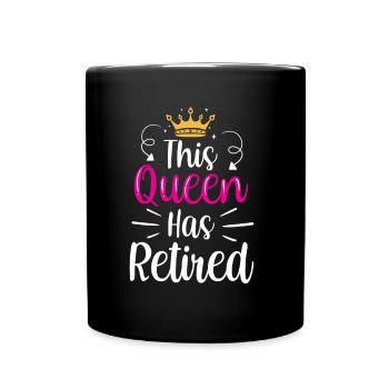 Cette reine grand-mère à la retraite - Mug uni - noir - Devant