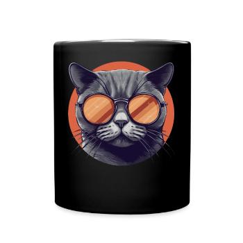 Cat Mietz House Duck Sunglasses - Full Colour Mug - black - Front