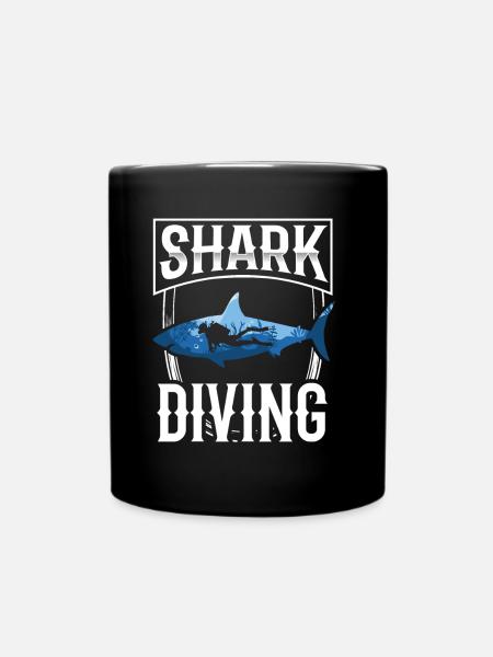 Plongée avec les requins Plongée avec les requins - Mug uni - noir