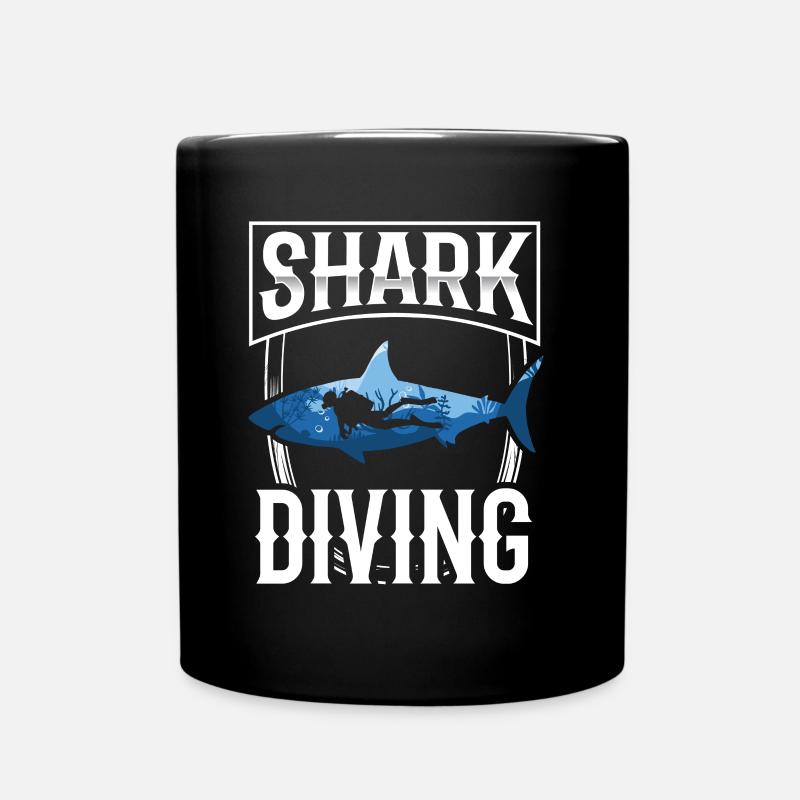 Plongée avec les requins Plongée avec les requins - Mug uni - noir