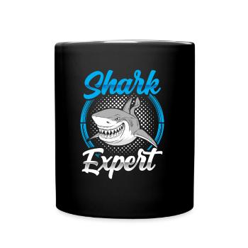 Shark Expert Shark Diving Sharks Shark Shark Tooth - Full Colour Mug - black - Front