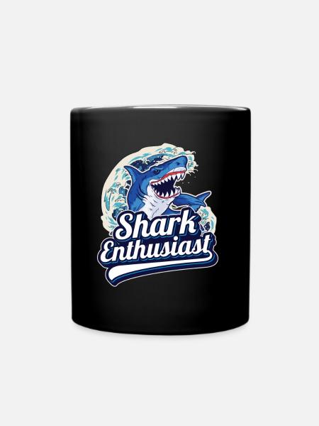 Shark Enthusiast Shark Shark Diving Sharks Shark Tooth - Mug uni - noir
