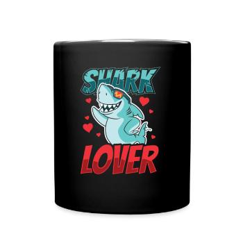 Shark Lover Sharks Shark Shark Diving Shark Tooth - Full Colour Mug - black - Front
