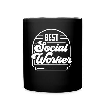 Meilleure formation de travailleur social - Mug uni - noir - Devant