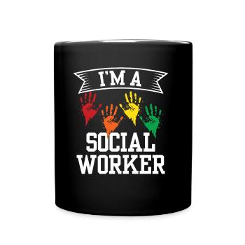 Ich Bin Sozialarbeiterin Sozialarbeiter Ausbildung - Tasse einfarbig - Schwarz - Vorne