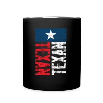 Texaner Sprüche Texas Texanisch Stolz - Tasse einfarbig - Schwarz - Vorne