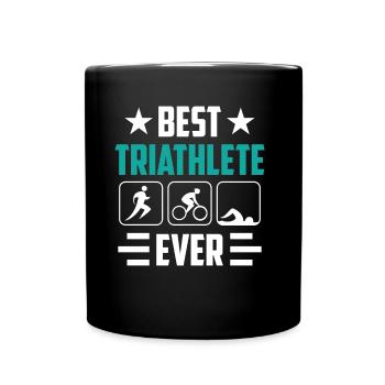 Bester Triathlet Aller Zeiten Triathlon Triathlons - Tasse einfarbig - Schwarz - Vorne