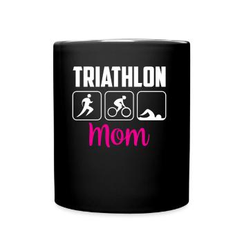 Triathlon Mama Triathlons Triathlète Triathlète - Mug uni - noir - Devant