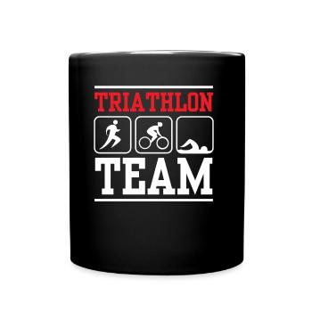 Triathlon Team Triathlons Triathlete Triathlete - Full Colour Mug - black - Front