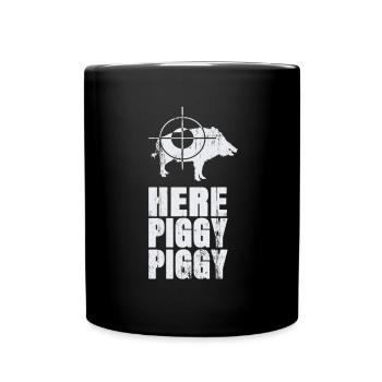 Chasse au sanglier Chasseur de sanglier Chasseur de sanglier Hogger - Mug uni - noir - Devant