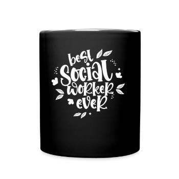 Meilleur travailleur social de tous les temps en travail social - Mug uni - noir - Devant