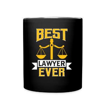 Best Lawyer of All Time Lawyer Lawyer - Full Colour Mug - black - Front