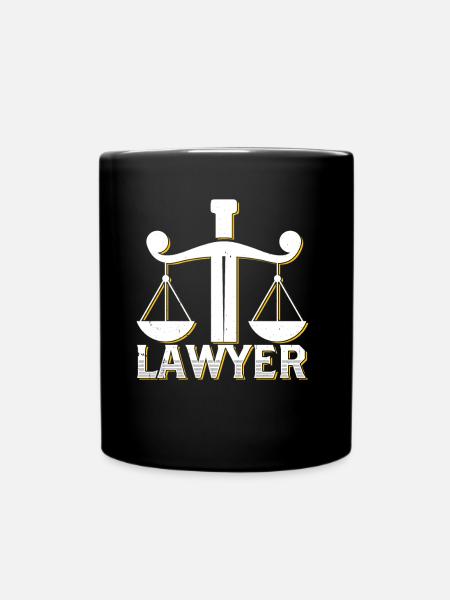 Rechtsanwalt Jura Jurist Abschluss - Tasse einfarbig - Schwarz
