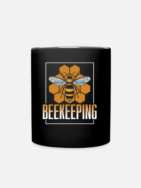 Imkerei Imker Imkern Honigbiene - Tasse einfarbig - Schwarz